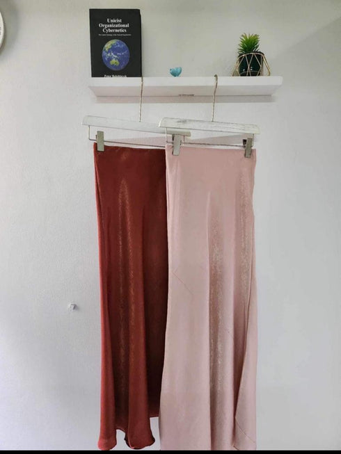 Satin A-Line Skirts